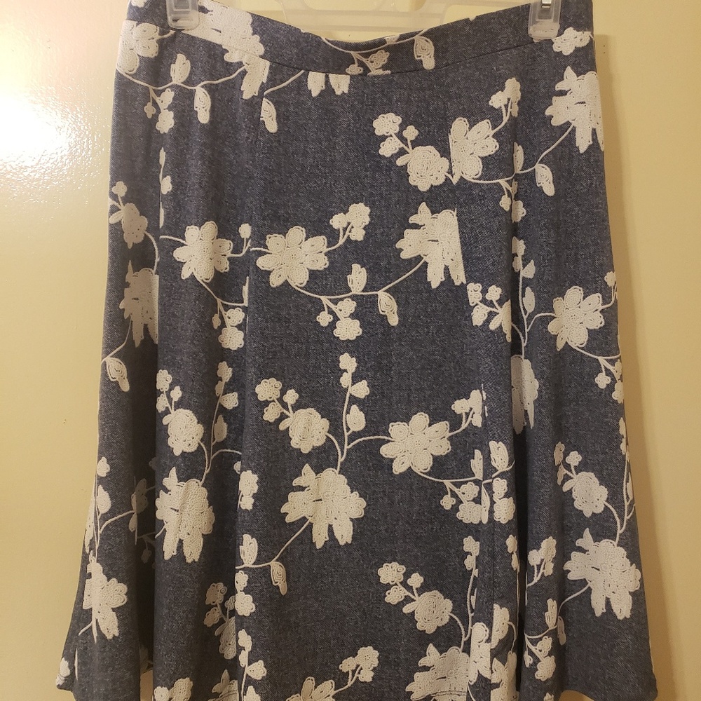 Blue and White skirt